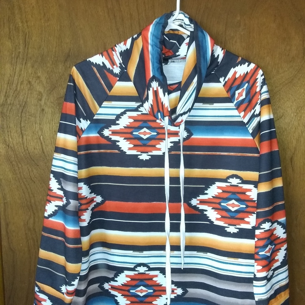 Aztec design pull over